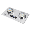 Timer Function Precise Smart Stainless Steel Gas Cooker 2 Burner 