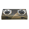 Stainless Steel Table Top Gas Stove 2 Burner Iron Gas Burner Stove