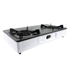 Kitchen Appliance 2 Burners Gas Stove Gas Cooker Gray Table Top Cooktops