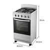  High Efficiency 4 Burner Free Standing Gas Range with Oven & Grill