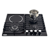 Gas And Electric Stove 4 Plate Cooker 3 Gas Burner 1 Induction Stove