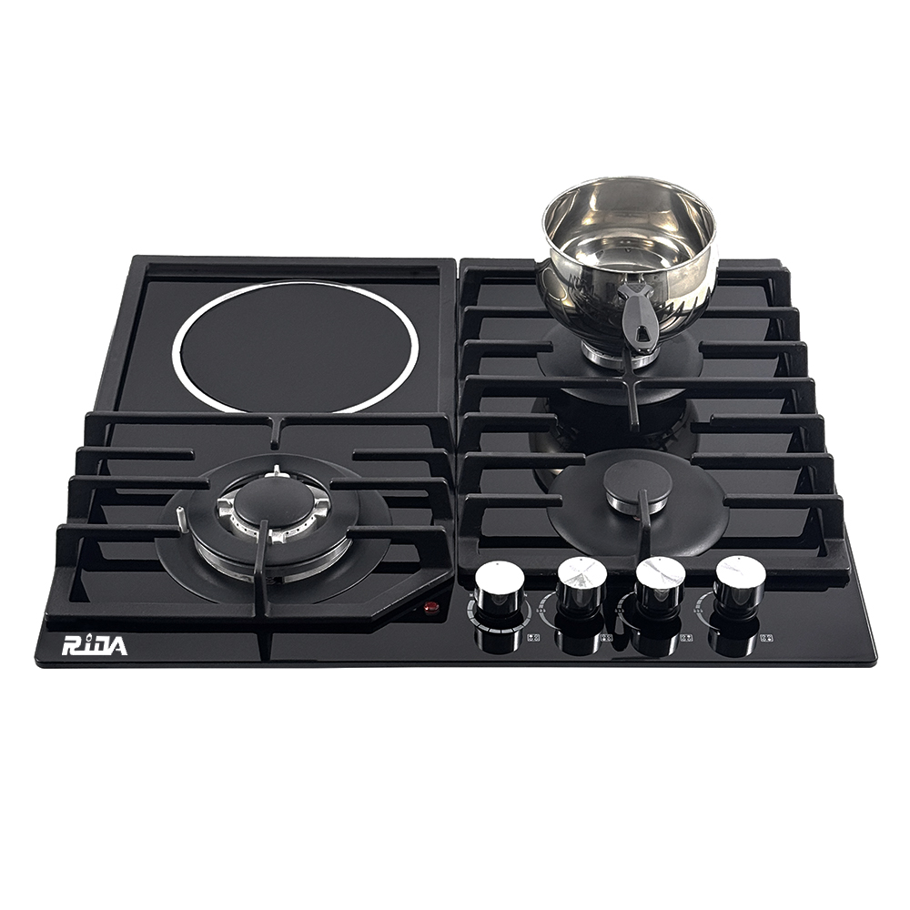Gas And Electric Stove 4 Plate Cooker 3 Gas Burner 1 Induction Stove