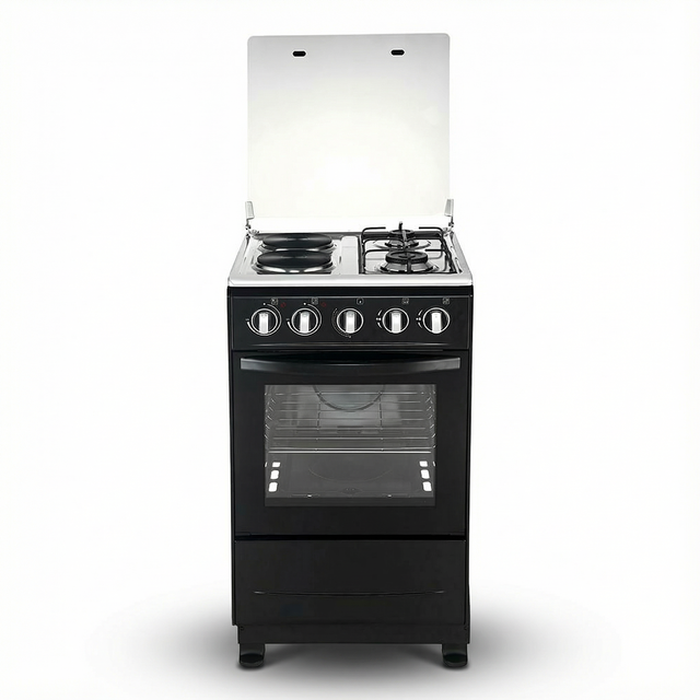 Hybrid Dual Fuel Gas Range 2 Gas Burners + 2 Electric Hotplates with Electric Oven