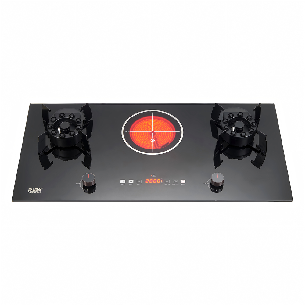 Touch Screen 4.2kW Gas And Electric Foldable Burner Gas Stove