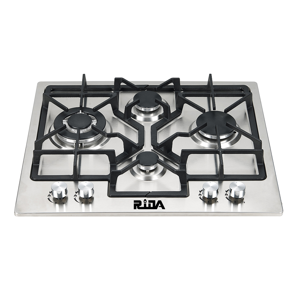 Built in Stainless Steel Gas Stove 4 Sabaf Burner Cooking Gas Hob