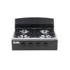 4 Burner Stainless Steel Gas Stove Cooker with Manual Ignition And Stand Shelf