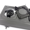 Kitchen Appliance 2 Burners Gas Stove Gas Cooker Gray Table Top Cooktops
