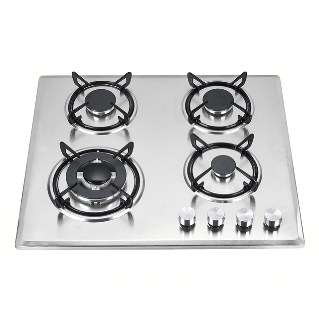 OEM/ODM 4 Burner Kitchen Gas Stove Stainless Steel Panel Gas Hob