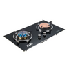 Built-in Cast Iron And Infrared 2 Burner Gas Cooking Stove
