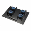 4.2kW Burner Powerful Flame Foldable 4 Burner Gas Stove