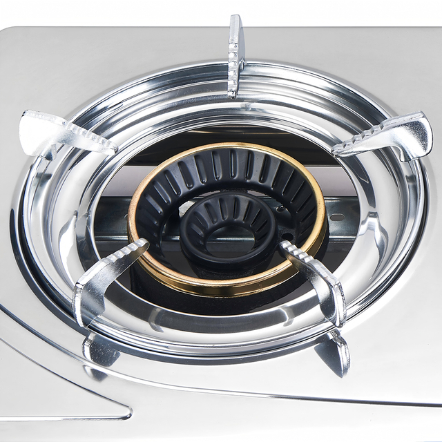 Energy-Saving Stainless Steel Panel 2-Burner Tabletop Gas Cooker