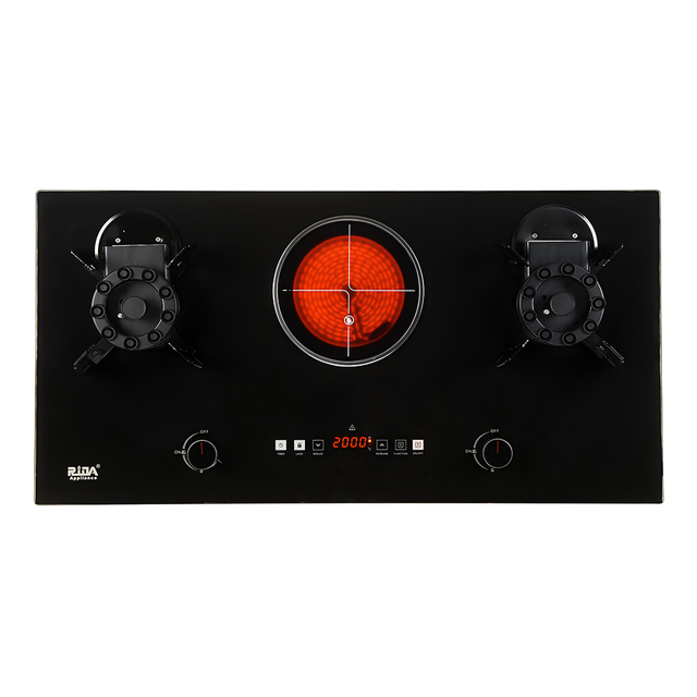 Touch Screen 4.2kW Gas And Electric Foldable Burner Gas Stove