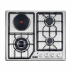 3.2kw Electric And Gas Hybrid Stove Built-in Stainless Steel 4 Burners Gas Hob