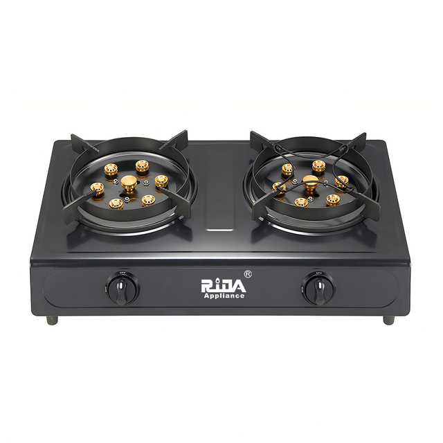 Standard Cooking 2 Burner Gas Stove Portable Kitchen Stove Table Top Gas Cooker