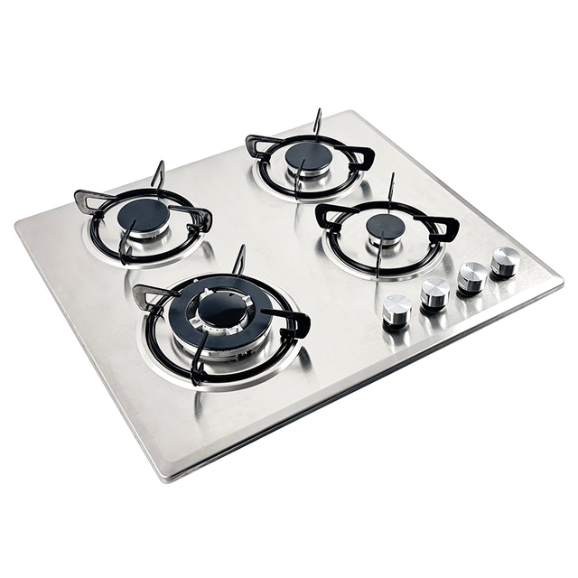 OEM/ODM 4 Burner Kitchen Gas Stove Stainless Steel Panel Gas Hob