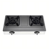 Kitchen Appliance 2 Burners Gas Stove Gas Cooker Gray Table Top Cooktops