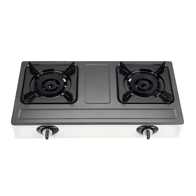 Kitchen Appliance 2 Burners Gas Stove Gas Cooker Gray Table Top Cooktops