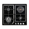 3 Burner Gas + 1 Electric Built-in Hob for Modern Kitchens