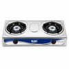 2 Burner Stainless Steel Tabletop Gas Stove for Household Cooking