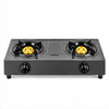 Double Brass Burner Gas Cooker with Freestanding Storage Stand