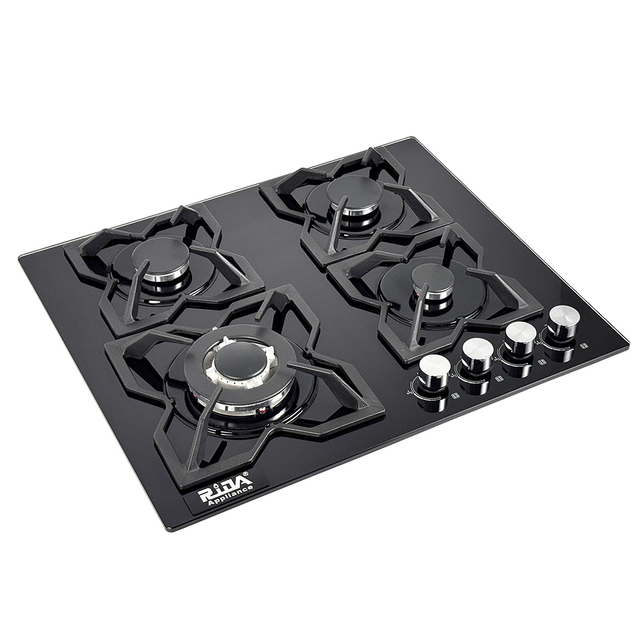 4 Burner Tempered Glass Built-in Gas Hob