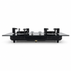 2 Burner Black Glass Built-in Gas Hob with Cast Iron Pan Supports