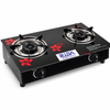 2 Burner Glass Top Gas Stove Heavy Duty Tabletop LPG Propane Gas Cooker