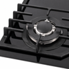 3 Burner Gas and 1 Electric Built-in Hybrid Hob with Tempered Glass Panel