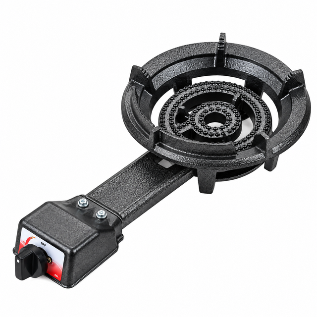 Heavy Duty Cast Iron Gas Burner with Single Rotary Control