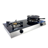 2 Burner Tempered Glass Table Top Gas Stove