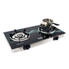 2 Burner Tempered Glass Gas Stove with Infrared Burner