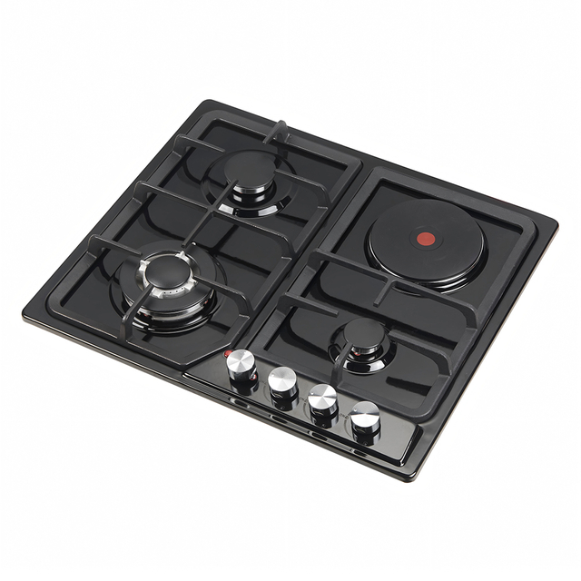 3 Burner Gas + 1 Electric Built-in Hob for Modern Kitchens