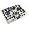 4 Burner Stainless Steel Built-in Gas Hob with Cast Iron Pan Supports