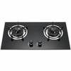 2 Burner Black Glass Built-in Gas Hob