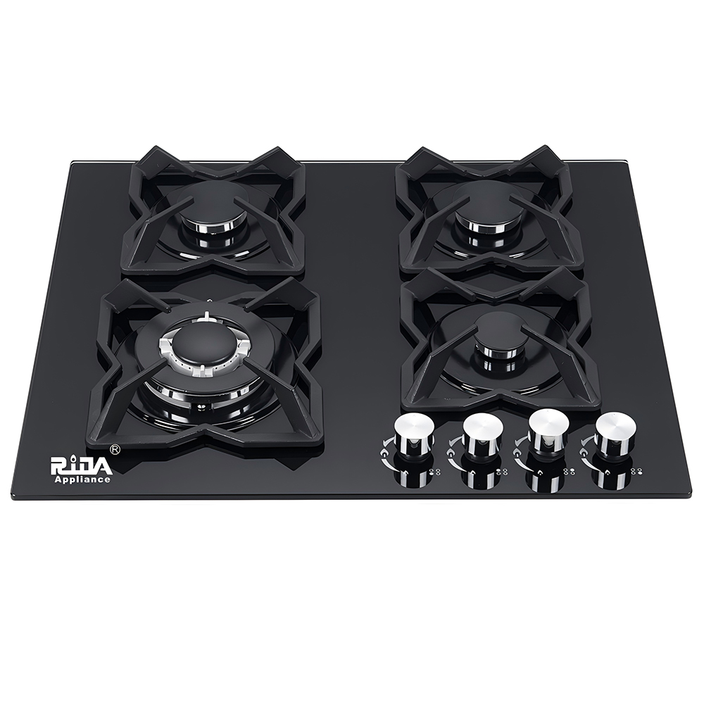 4 Burner Tempered Glass Built-in Gas Hob