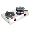 2 Burner Stainless Steel Tabletop Gas Stove with Multi-Nozzle Brass Burners