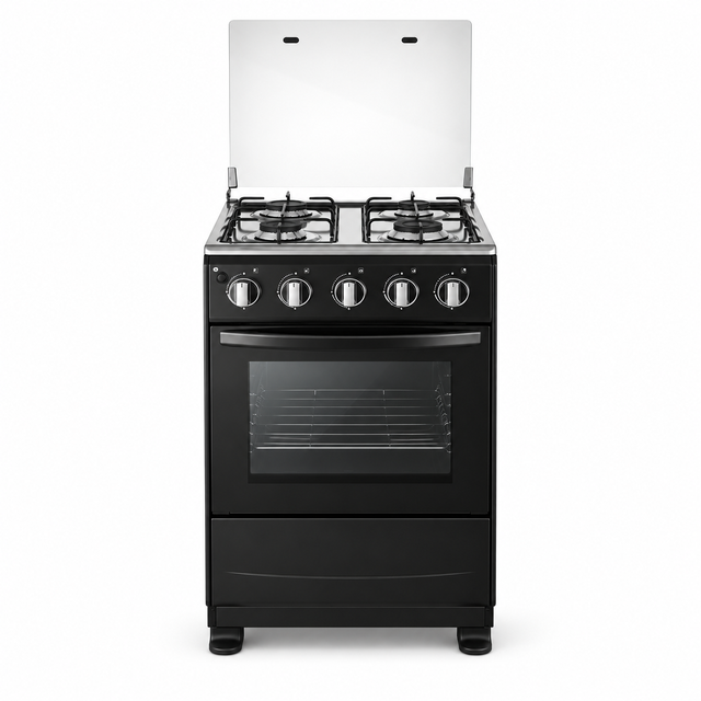 20 Inch 4 Burner Freestanding Gas Cooker with 55L Electric Oven