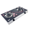 2 Burner Infrared Tempered Glass Tabletop Gas Stove for Home Cooking