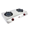 2 Burner Stainless Steel Table Top Gas Stove with Infrared Burners for Home Cooking