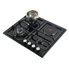 3 Burner Gas + 1 Electric Built-in Hob for Modern Kitchens