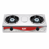 2 Burner Stainless Steel Tabletop Gas Stove for Household Cooking