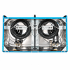 2 Burner Stainless Steel Tabletop Gas Stove for Everyday Cooking