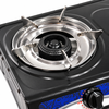 2 Burner Tabletop Gas Stove with Stainless Steel Burner Trays