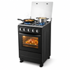20 Inch 4 Burner Freestanding Gas Cooker with 55L Electric Oven