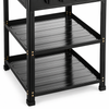 4 Burner Freestanding Gas Stove with Double Storage Shelves