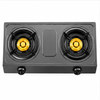 Double Brass Burner Gas Cooker with Freestanding Storage Stand
