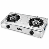 2 Burner Stainless Steel Tabletop Gas Stove for Everyday Cooking