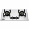 2 Burner Stainless Steel Built-in Gas Hob with Copper Multi-Ring Burners