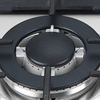 3 Burner Gas and Electric Ceramic Built-in Hob with Stainless Steel Panel