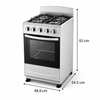 20 Inch Freestanding 4 Burner Gas Stove with Oven